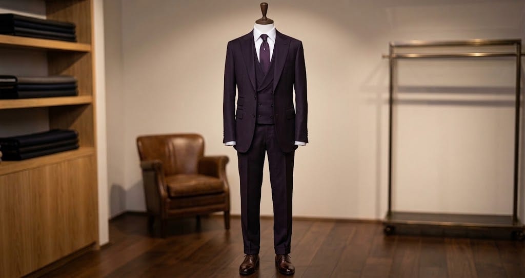 Royal Deep Plum 3-Piece Bespoke Suit