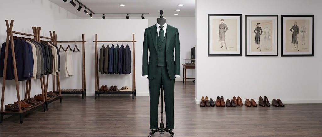Emerald Forest Deep Green 3-Piece Suit