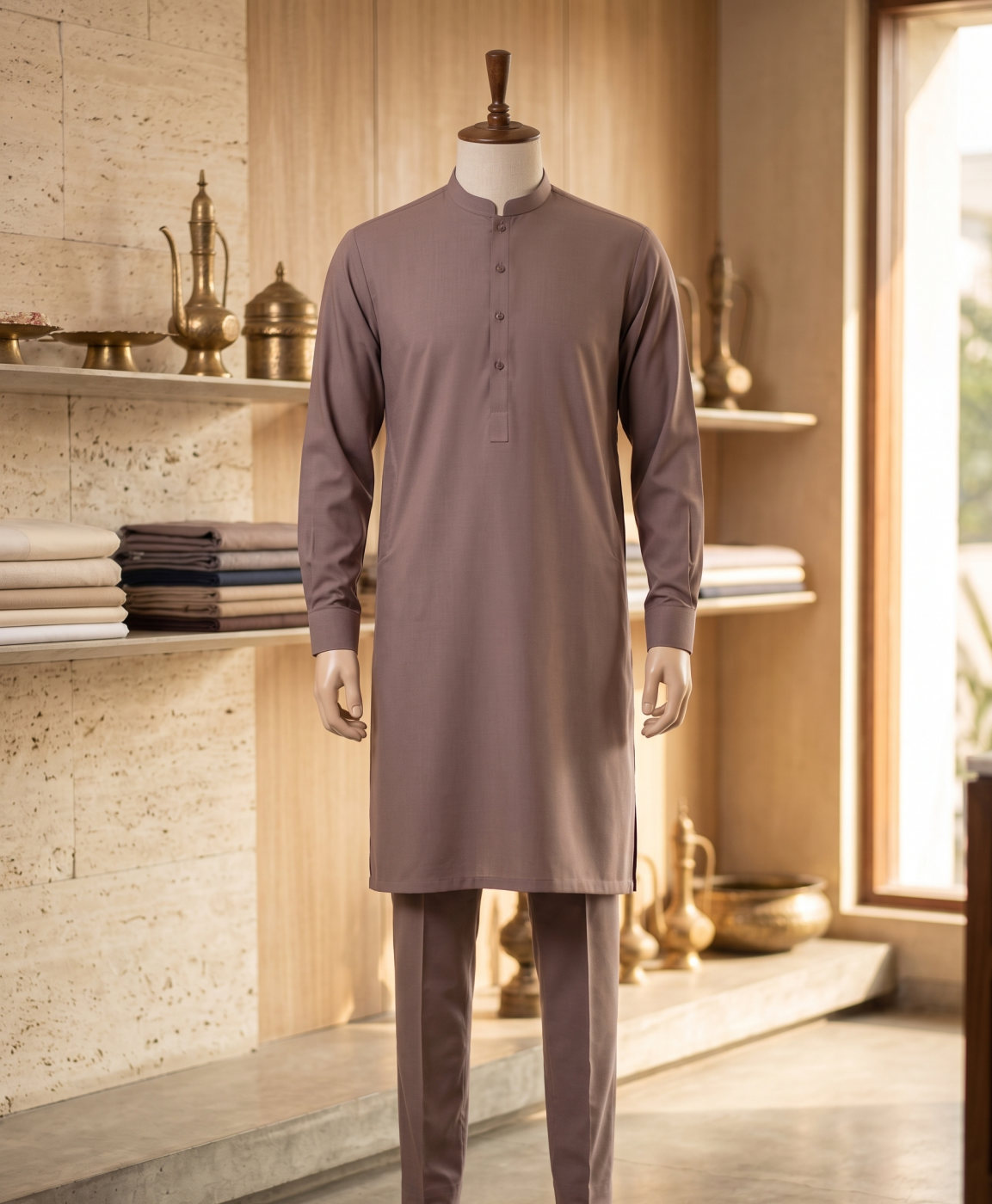 Dusty Mauve Kurta Set